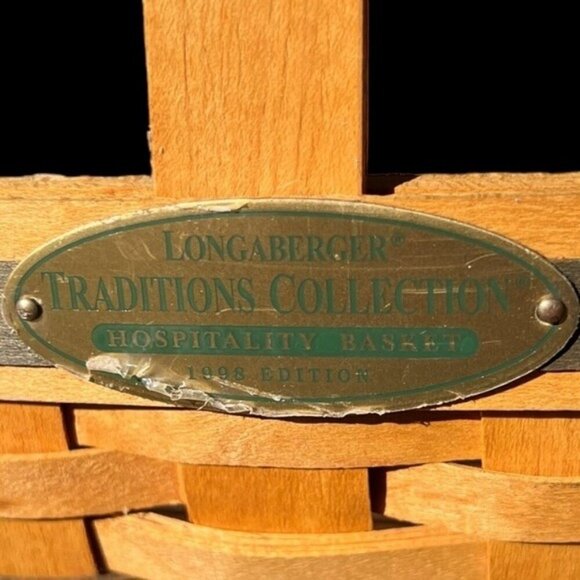 🌻Longaberger Traditions Collection Hospitality Basket 1998 Edition - Picture 3 of 14